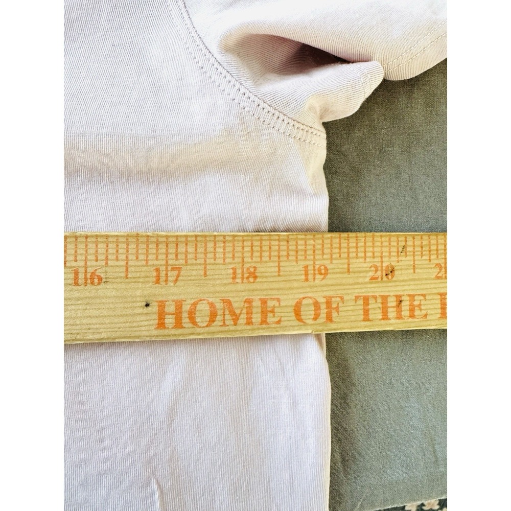 Lululemon Pink Pima Cotton Love V-Neck Tee Size 8 Athletic‎ Yoga Top - Picture 5 of 6